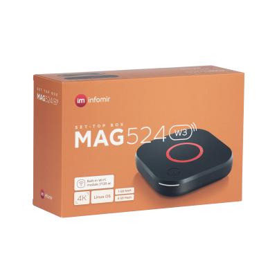 MAG 524w3 4K WIFI SET TOP BOX